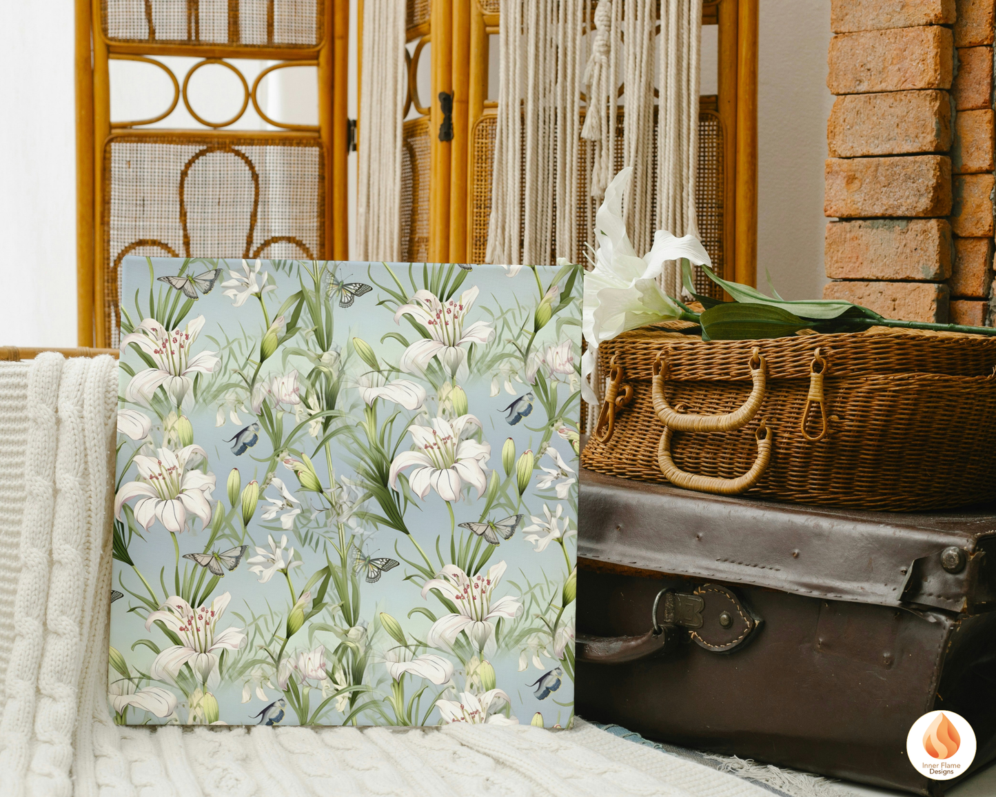 Tranquil Lily Floral Surface Patterns | Seamless Patterns for Wallpaper, Textiles, Packaging and Digital Designs