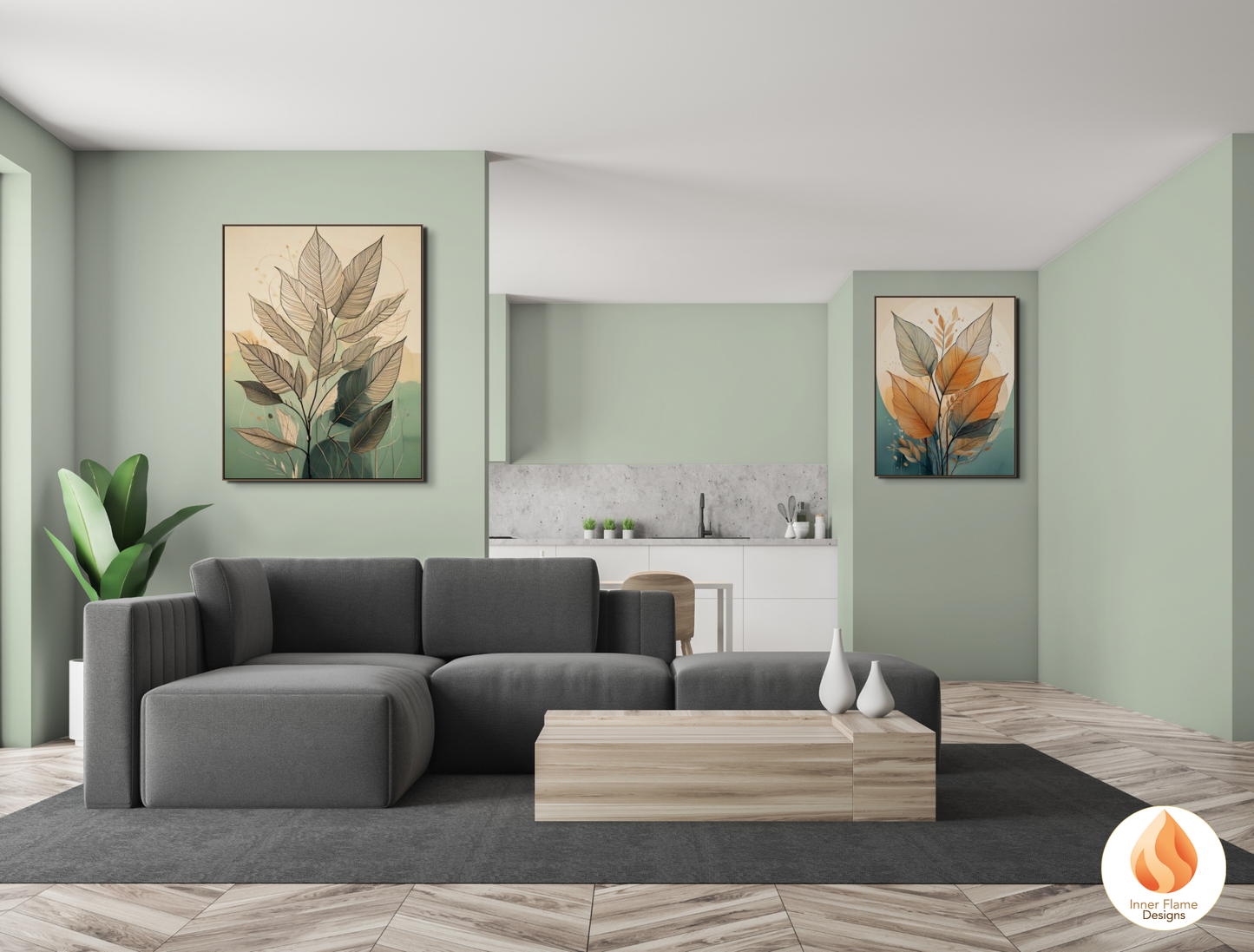 Striking Botanical Art for Modern Home Design | Diptych Art