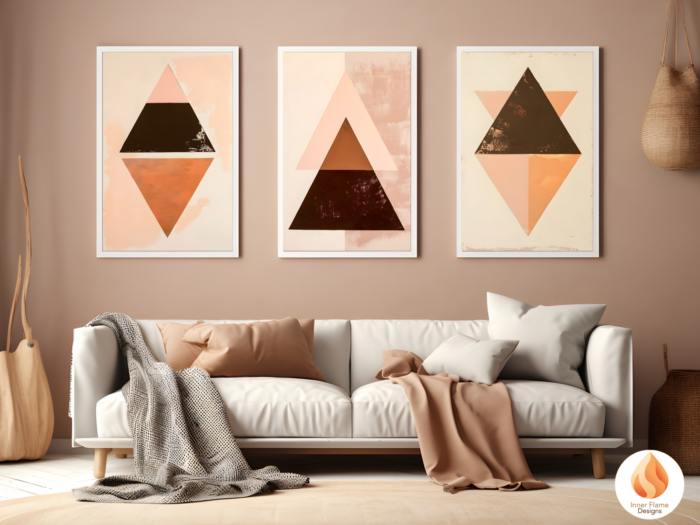 Classy Geometric Abstract Wall Art for Home Décor