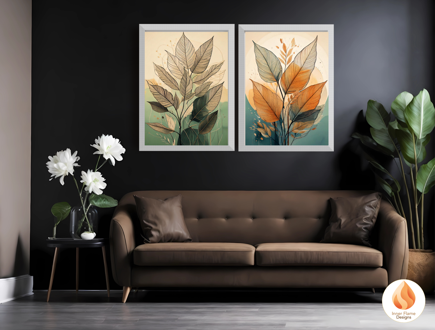 Striking Botanical Art for Modern Home Design | Diptych Art