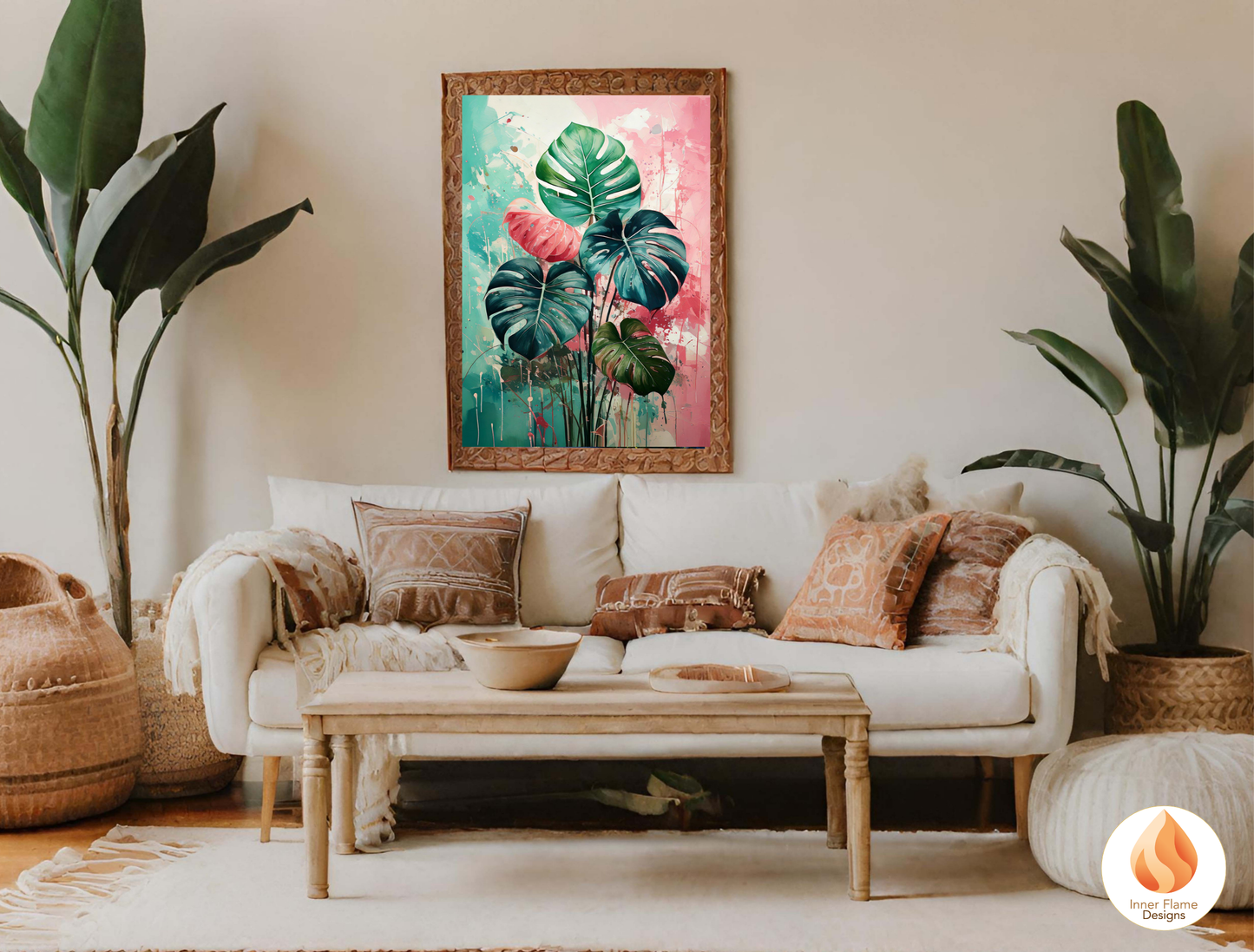 Dramatic Botanical Art for Modern Home Design | Triptych Artwork