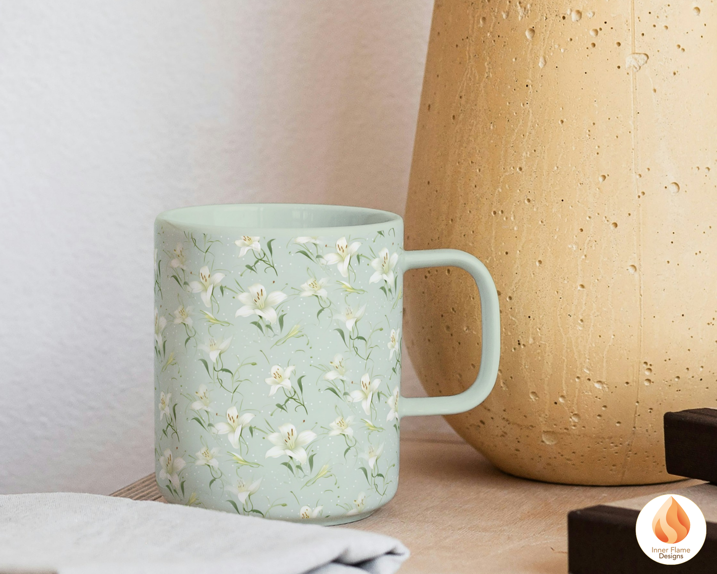 Japandi Lily Floral Surface Patterns | Seamless Patterns for Wallpaper, Textiles, Packaging and Digital Designs