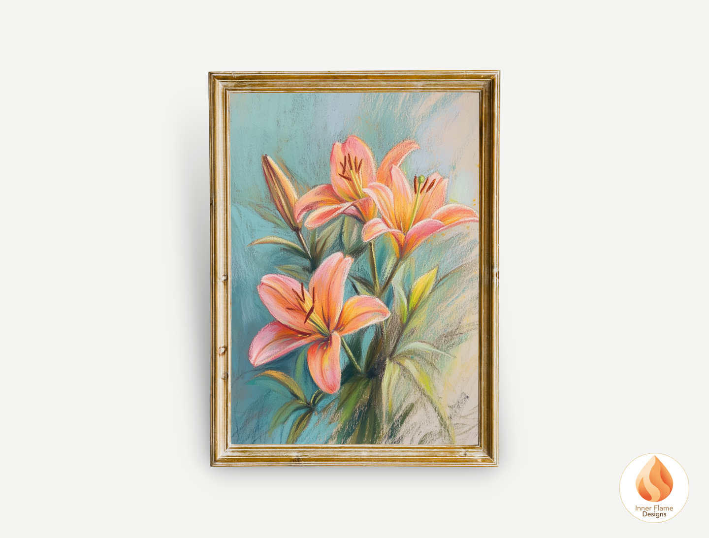 Delicate Flower Artwork for Modern Home Design | Four Piece Artwork