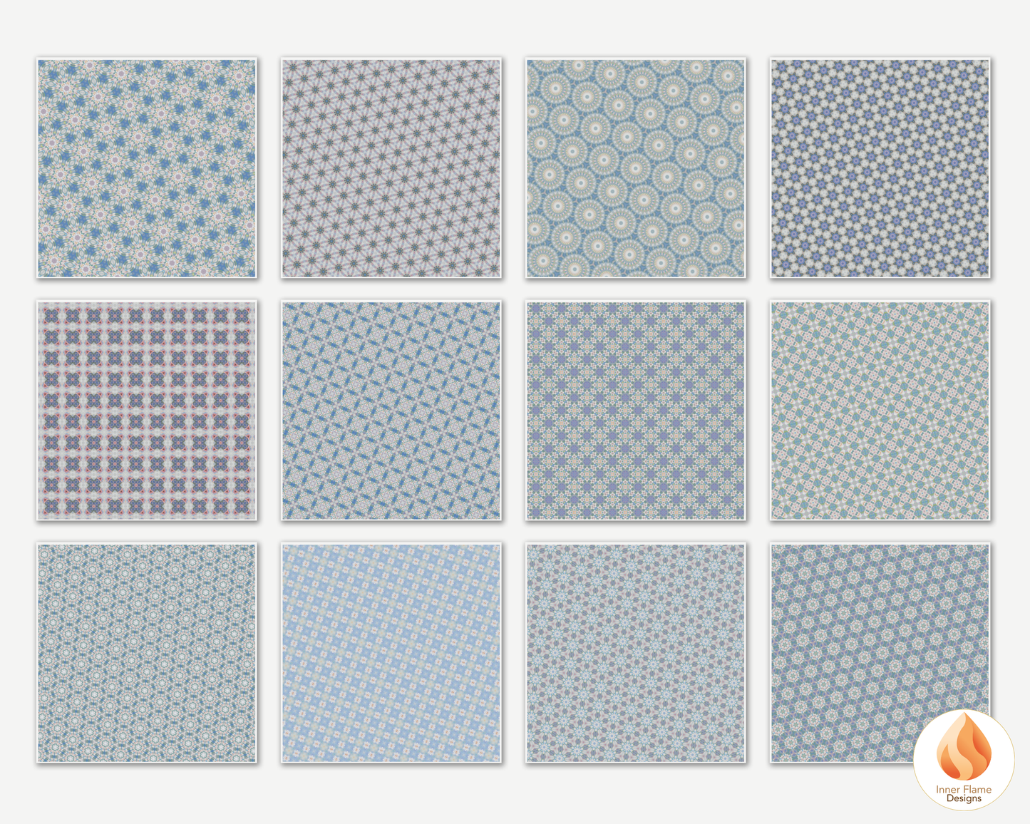 Tranquil Geometric Surface Patterns | Seamless Patterns for Wallpaper, Textiles, Packaging and Digital Designs
