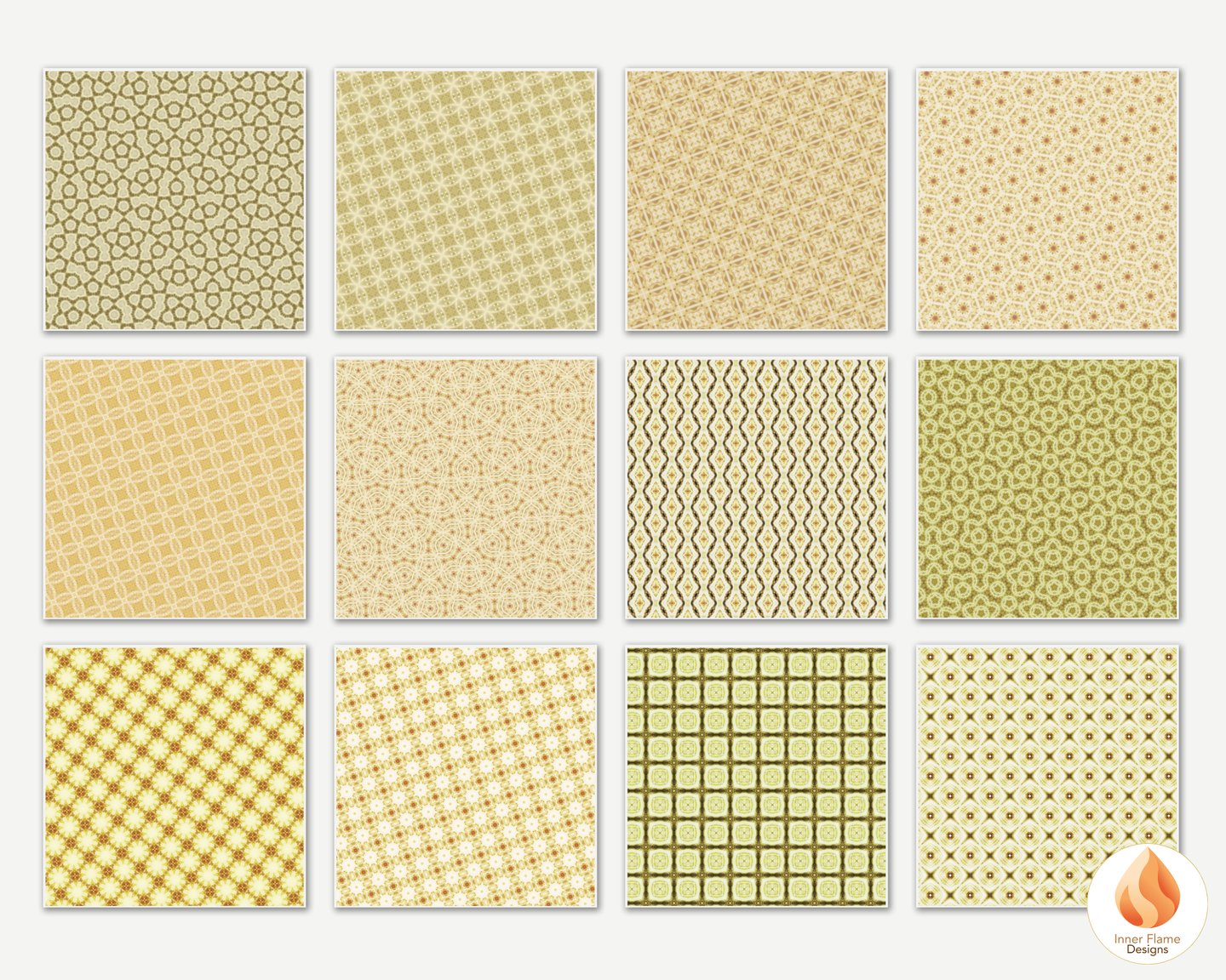 Classic Geometric Surface Patterns | Seamless Patterns for Wallpaper, Textiles, Packaging and Digital Designs