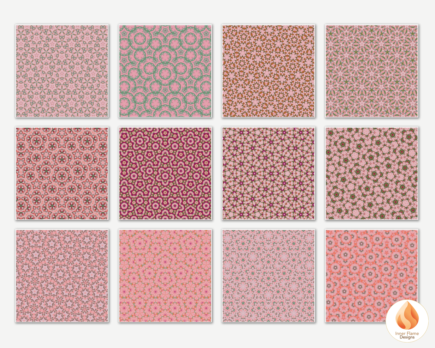 Playful Geometric Surface Patterns | Seamless Patterns for Wallpaper, Textiles, Packaging and Digital Designs