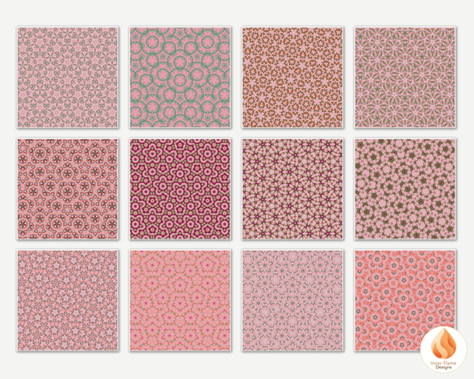 Playful Geometric Surface Patterns | Seamless Patterns for Wallpaper, Textiles, Packaging and Digital Designs