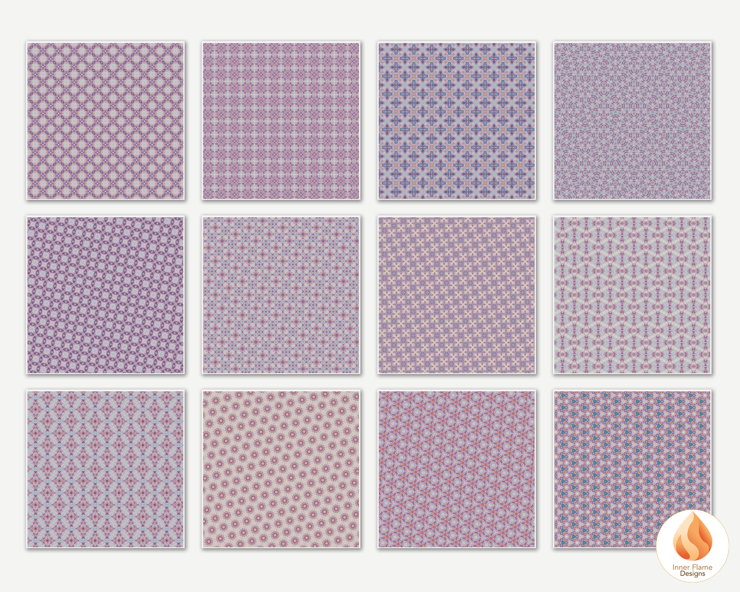 Serene Geometric Surface Patterns | Seamless Patterns for Wallpaper, Textiles, Packaging and Digital Designs