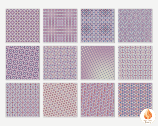Serene Geometric Surface Patterns | Seamless Patterns for Wallpaper, Textiles, Packaging and Digital Designs