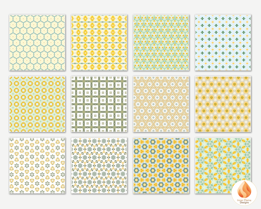 Soothing Geometric Surface Patterns | Seamless Patterns for Wallpaper, Textiles, Packaging and Digital Designs