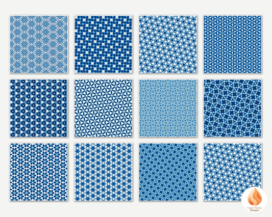 Vivid Geometric Surface Patterns | Seamless Patterns for Wallpaper, Textiles, Packaging and Digital Designs